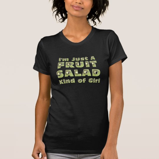 Chica de la ensalada de fruta de la CAMISETA
