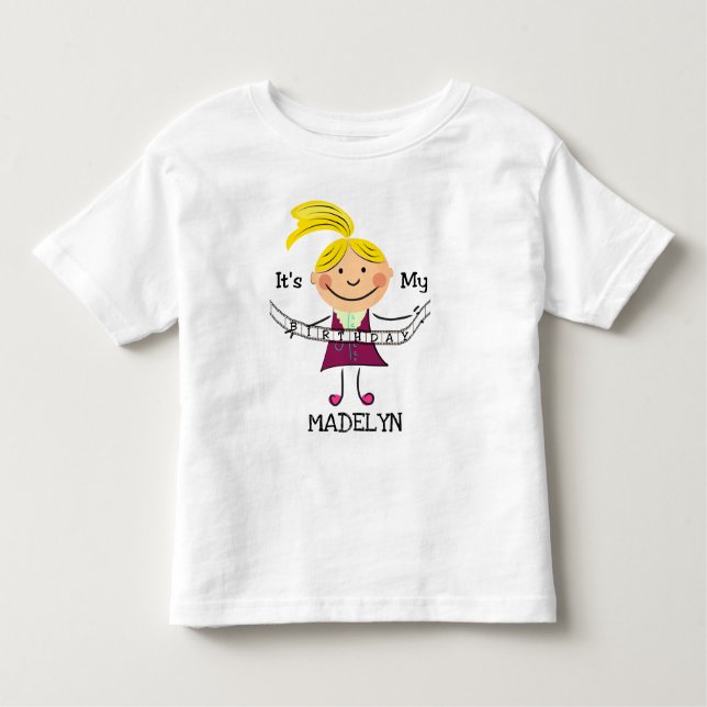 Chica de la figura del palo es mi camiseta de bebé (Anverso)