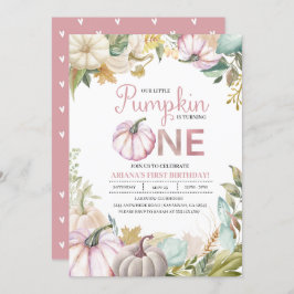 Chica de la invitación al primer cumpleaños de oto