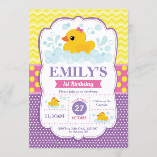 Chica de la invitación al primer cumpleaños del pa
