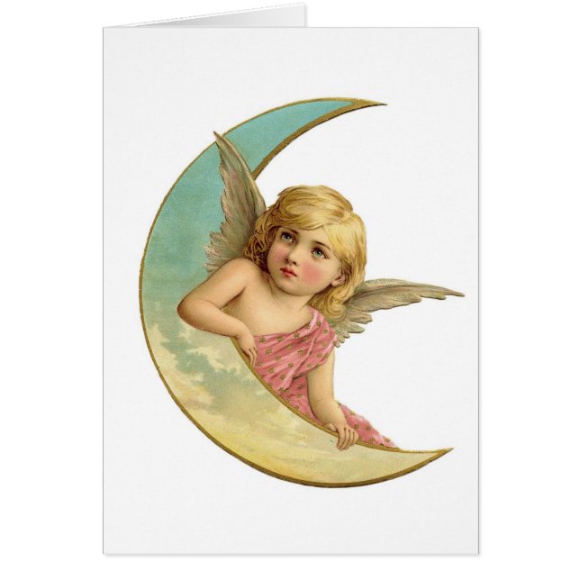 Chica de la luna del ángel del Victorian del (Frente)