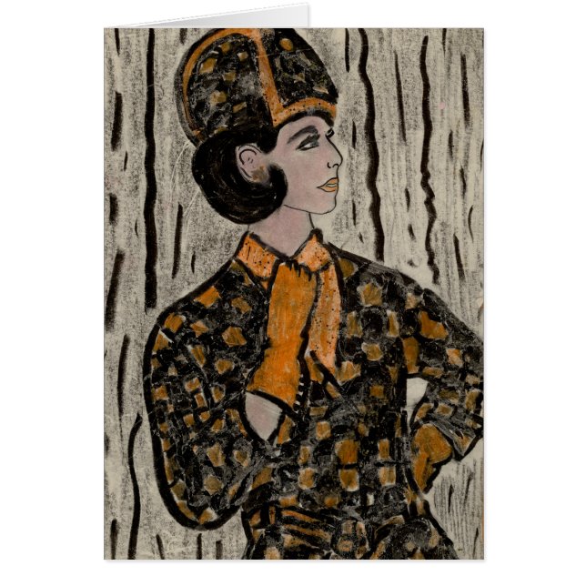 Chica de la parte alta retro (Frente)