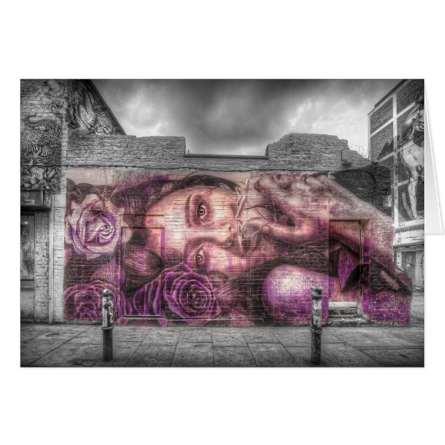 Chica de la pintada, Shoreditch Londres (Anverso (Horizontal))