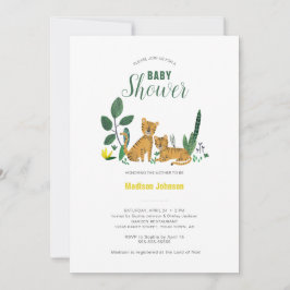 Chica de la selva de tigre animal | Tarjeta de bab