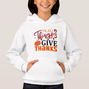 Chica de la Serie de Acción de Gracias Pullover Ho