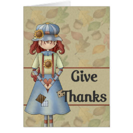 Chica de la temporada de otoño :: Tarjeta de Acció