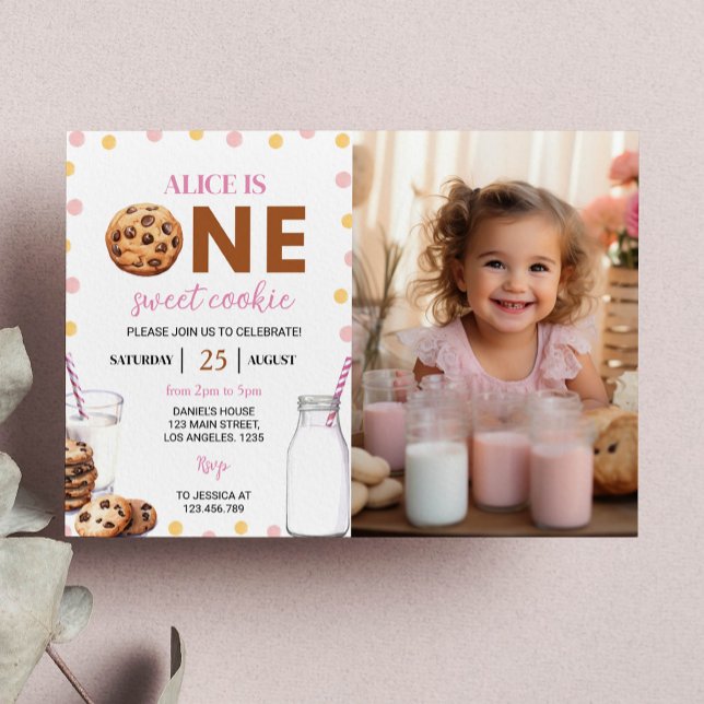 Chica De Leche Y Galletas Invitación Al Primer Cum (Subido por el creador)