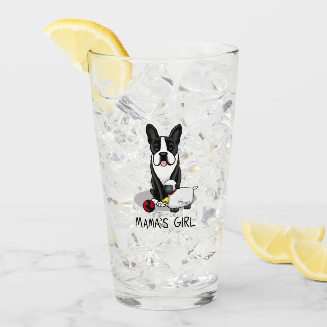 Chica de mamá #2 Torrente de Boston (perro negro) (Anverso (hielo))