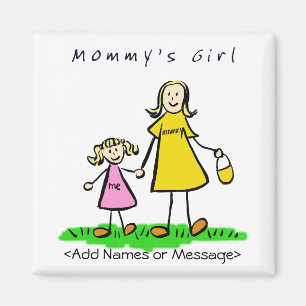 Chica de mamá - Madre e hija rubias imanes