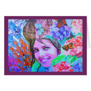 Chica de mariposa