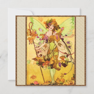 Chica de mariposa de hadas de otoño