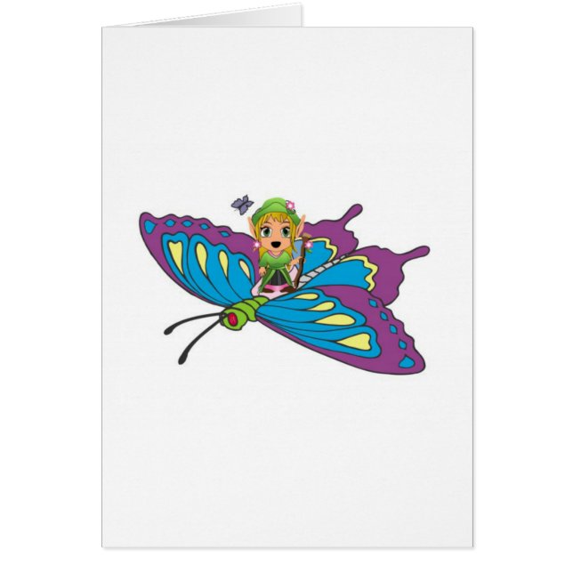 Chica de mariposa personalizada (Frente)