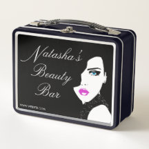 Chica de moda Black Pink Beauty Bar Caja Metalizad