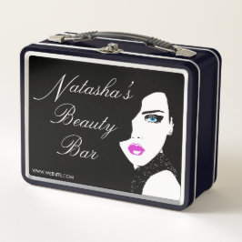 Chica de moda Black Pink Beauty Bar Caja Metalizad