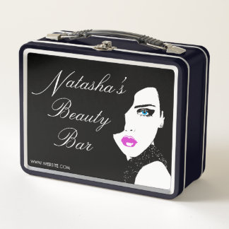 Chica de moda Black Pink Beauty Bar Caja Metalizad