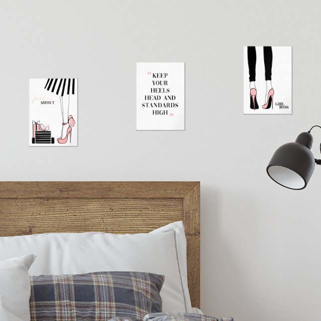 Chica de moda Boss Set Wall Art (Dormitorio)