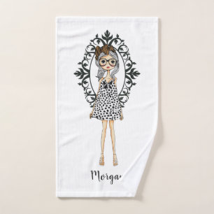Chica de moda con gafas