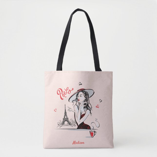 Chica de moda personalizado: Bolsa de boceto de la (Anverso)