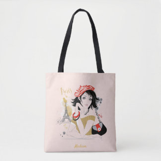 Chica de moda personalizado: Bolsa de boceto de la