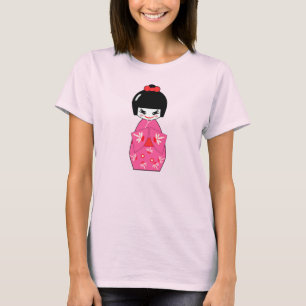 Chica de muñecas de China en camisetas de Kimono, 