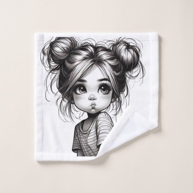 Chica de Navidades Adorables con Pout - Idea de re (Toallita)