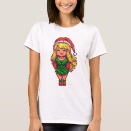 Chica de Navidades de camisetas