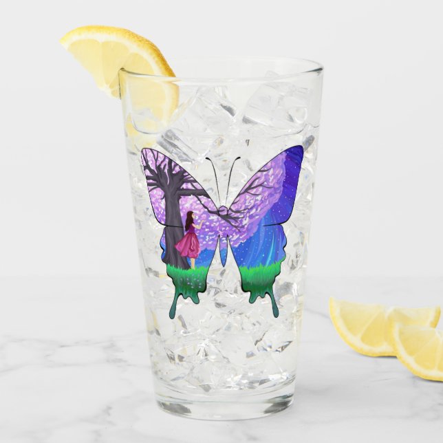 Chica de noche en forma de mariposa (Anverso (hielo))