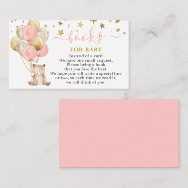 Chica de oseos de Teddy trae tarjeta de libro (Anverso / Reverso)