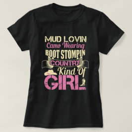 Chica de país cita camiseta de Ladie