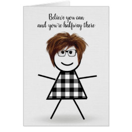 Chica de palo con pelo y cita