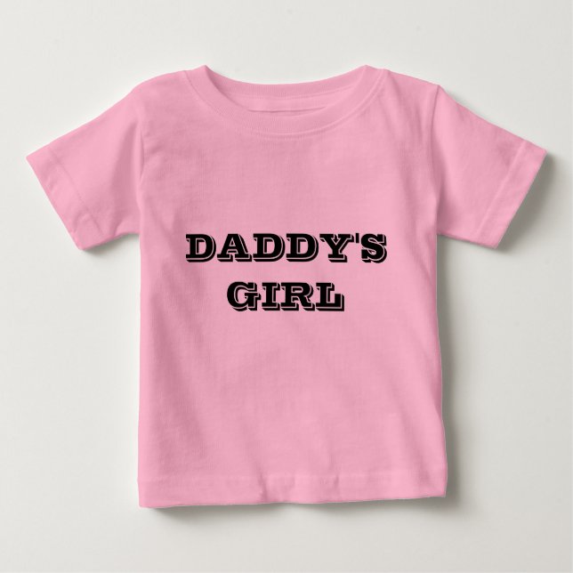 Chica de papá, camiseta de bebé, rosa (Anverso)