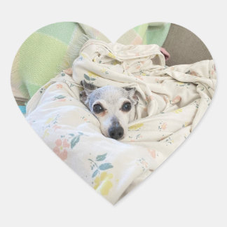 chica de perlas acogedor pegatina de corazón