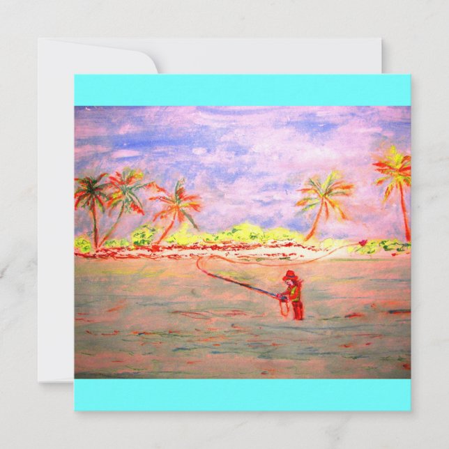 chica de pesca con mosca (Anverso)