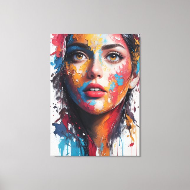 Chica de pintura al óleo Arte de Saatchi (Anverso)