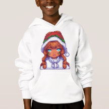 Chica de Pixelart con sombrero Santa
