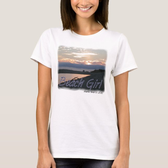 Chica de playa 1 - camiseta (Anverso)