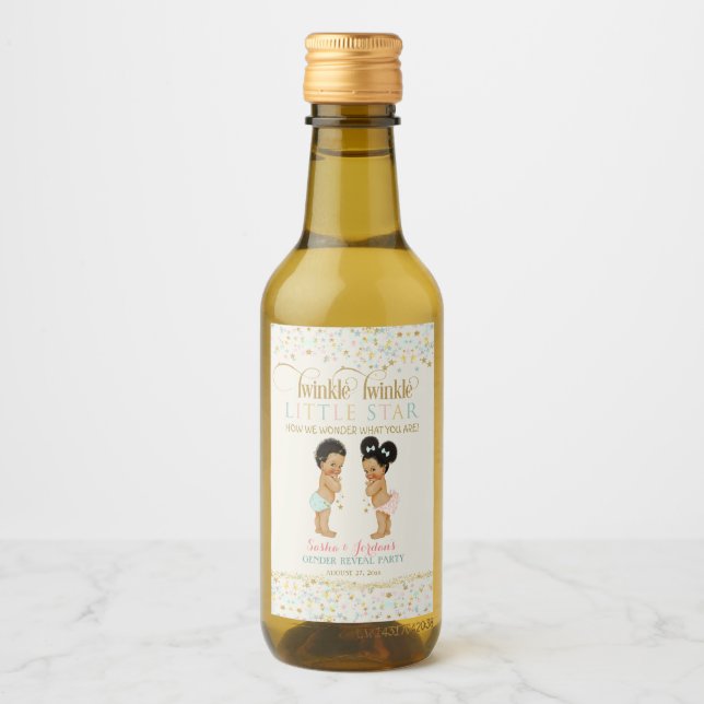 Chica de revelación de género de bebé estrella peq (Anverso)