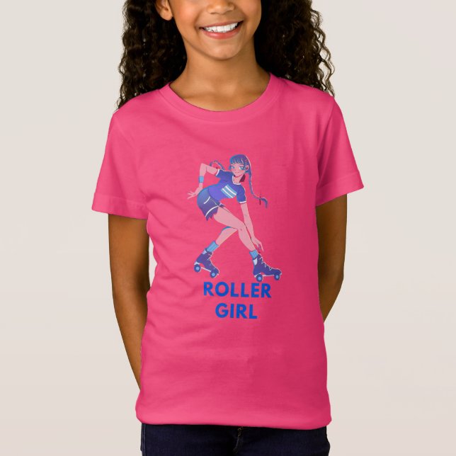 Chica de rodillos - Camiseta para Chicas (Anverso)