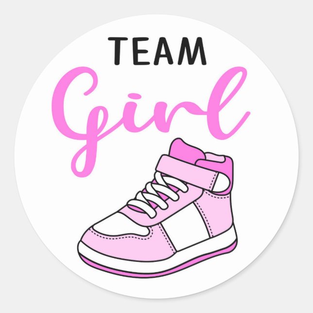 Chica de Sneaker Ball Team revela Pegatinas (Anverso)