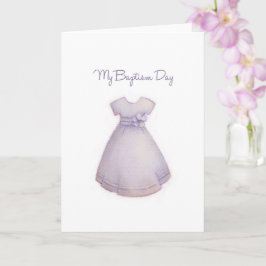 Chica de tarjetas de bautismo