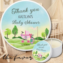 Chica de temas de golf Baby Shower