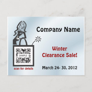 Chica de tienda de plantillas de postales