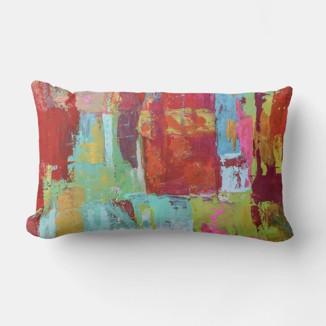 Chica de trabajo Cotton Lumbar Cojín decorativo (Anverso)