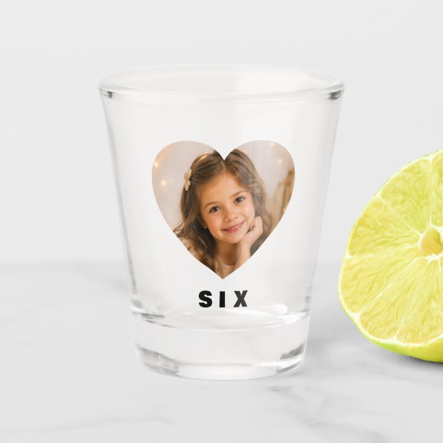 Chica de vaso de chupito personalizado cumpleaños  (Anverso)