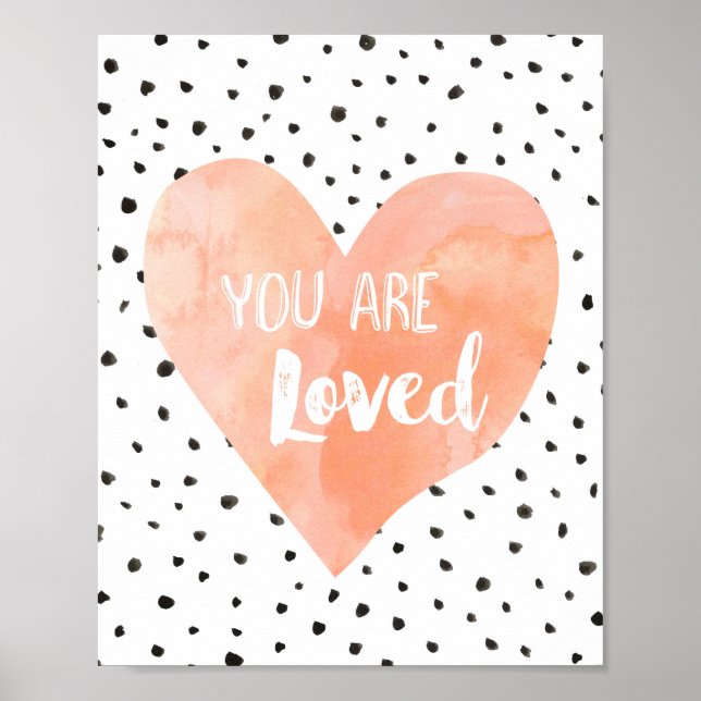 Chica Decoración De La Enfermería Acuarela Peach H (Frente)