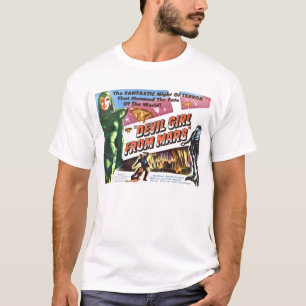 Chica del diablo de la camiseta de Marte