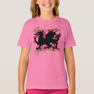 Chica del Dragón Gales Enfrentó Camiseta