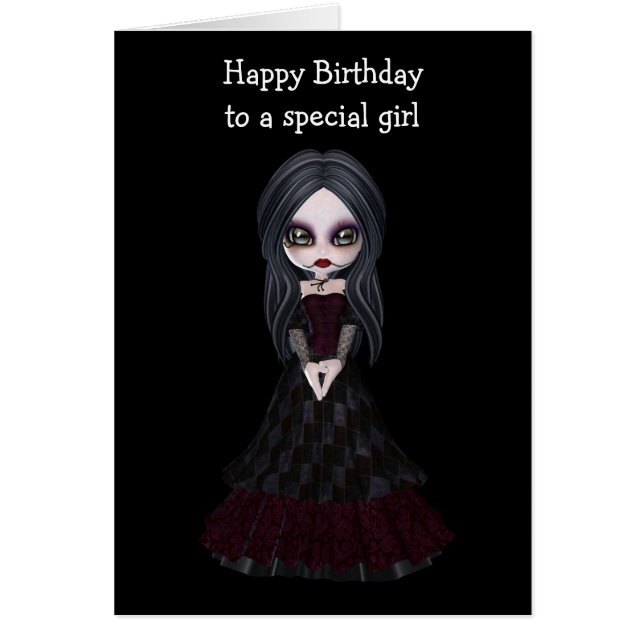 Chica del estilo de Steampunk que lleva el vestido (Frente)