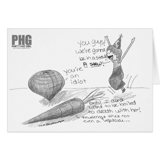 Chica del gorra del fiesta --¿Vamos a estar en un (Anverso (Horizontal))