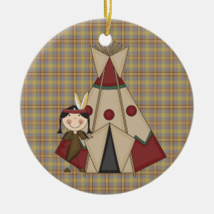 Chica del indio del nativo americano del ornamento